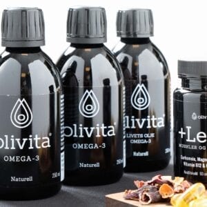 Olivita omega-3 olje naturell og +Ledd, muskler og skjelett