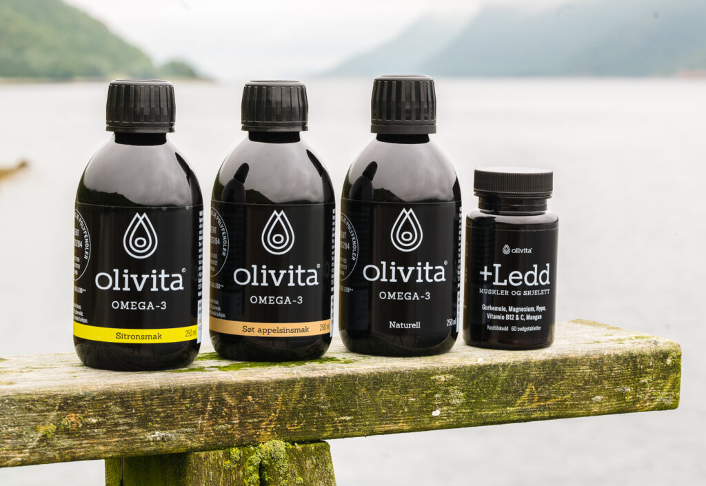 Olivita omega-3 og +Ledd, muskler og skjelett kosttilskudd